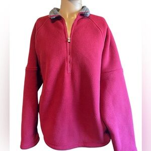 Adirondack ATC 1/4 Zip Fleece Pullover Sweater Mens Size Large